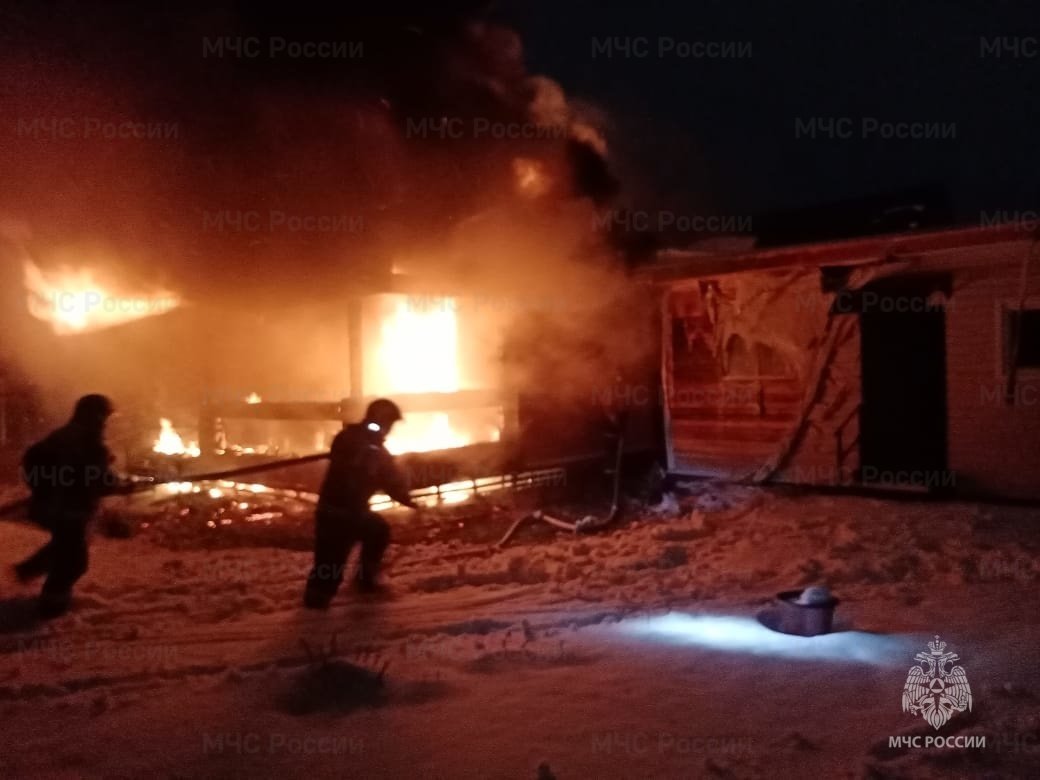Пожар в Боровском районе, с. Ворсино, СНТ «Ворсино-1»