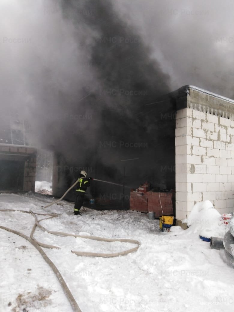 Пожар в Боровском районе, п. Лесные озера