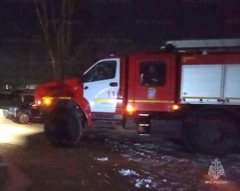 Пожар в г. Боровск, ул. П. Шувалова