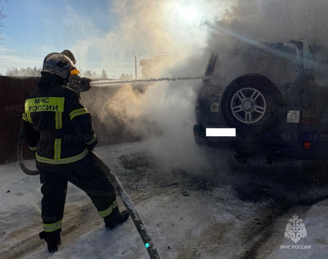 Пожар в Боровском районе, д. Лапшинка, ул. П. Шувалова