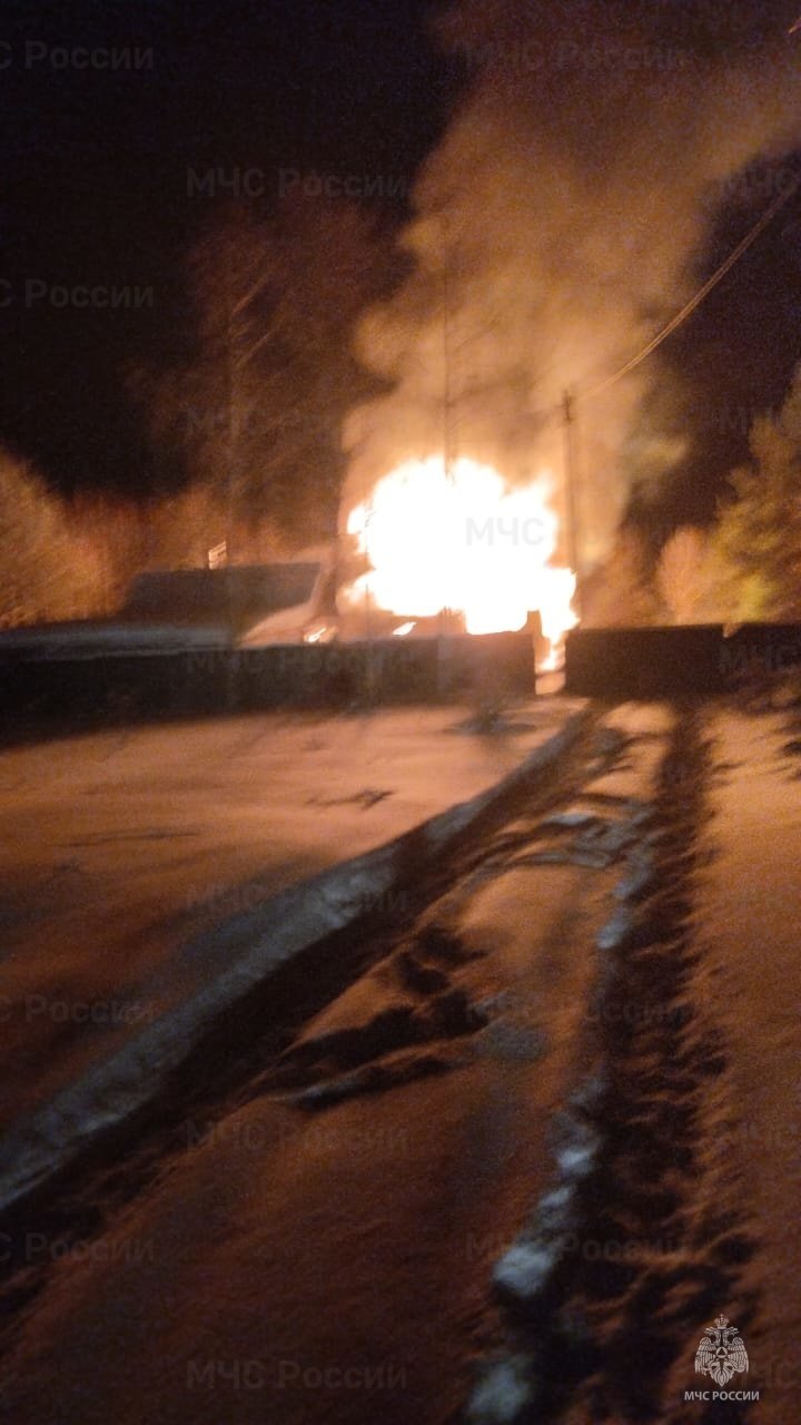 Пожар в Боровском районе, д. Борисово, ул. Лесная