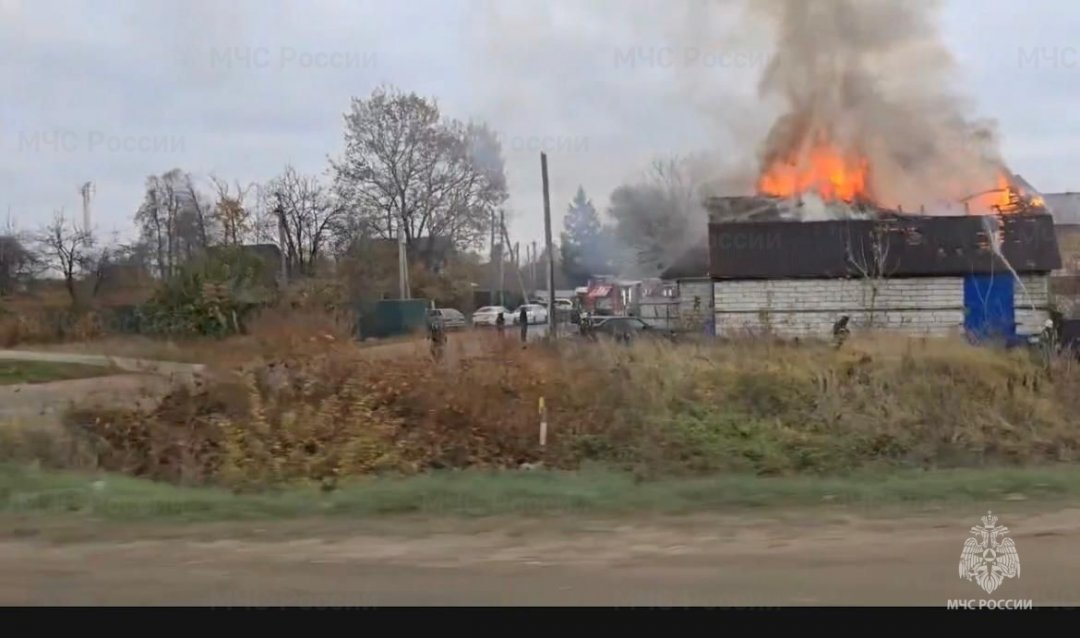 Пожар в Боровском районе, д. Мишково